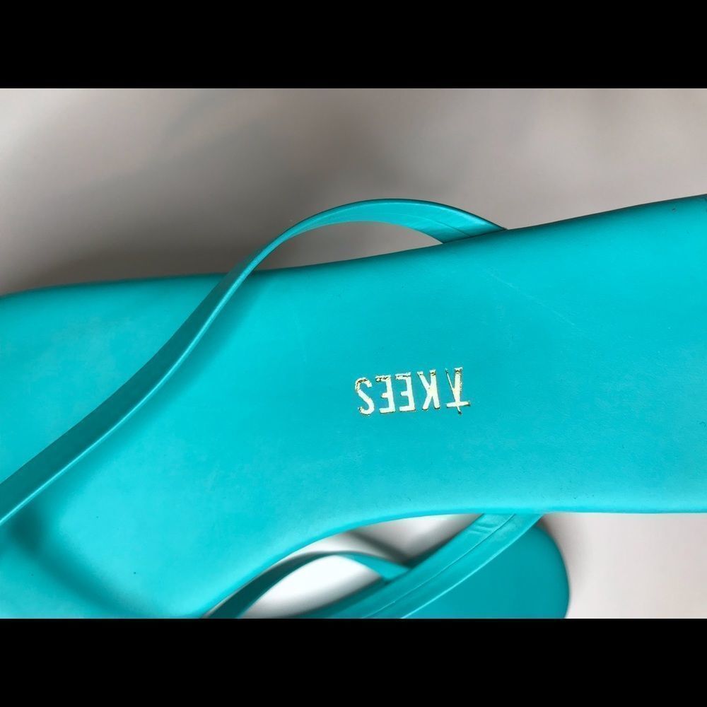 TKEES Turquoise Sandals - Picture 2 of 4
